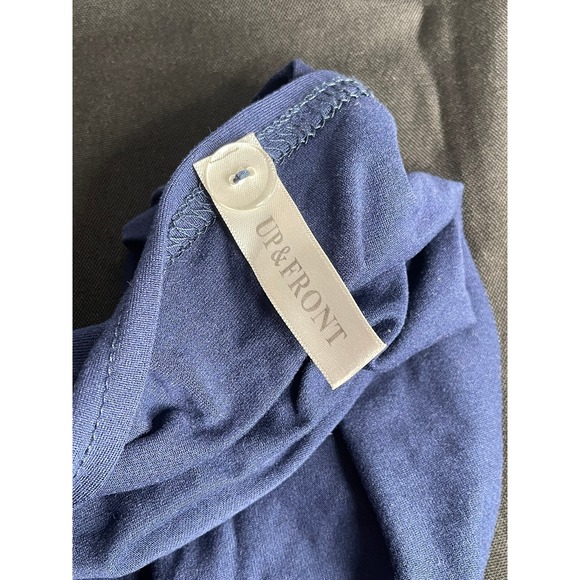 UPFRONT Queen Box Spring Cover Navy Blue Polyester Spandex Bedding Collections - Picture 3 of 4